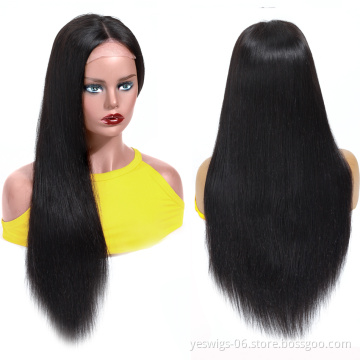 Brazilian Virgin Hair Vendors Wholesale Swiss Lace Wig For Black Women Unprocessed Virgin Cuticle Aligned Hair Lace Human Wig